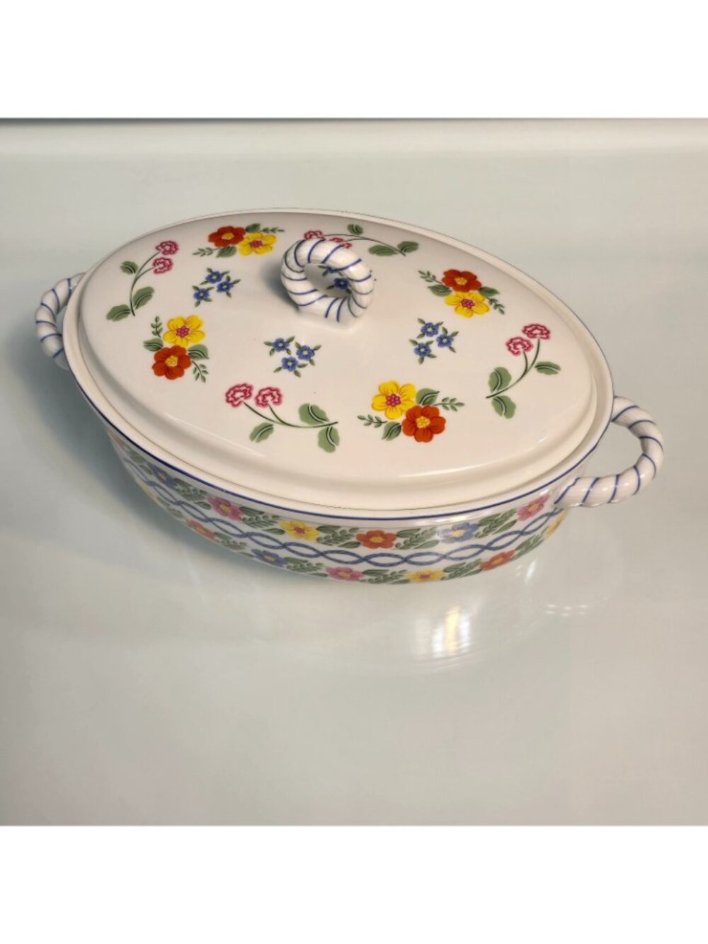 Romance Covered Casserole Dish 1.5 quart Taste Setter By Sigma - Picture 2 of 6